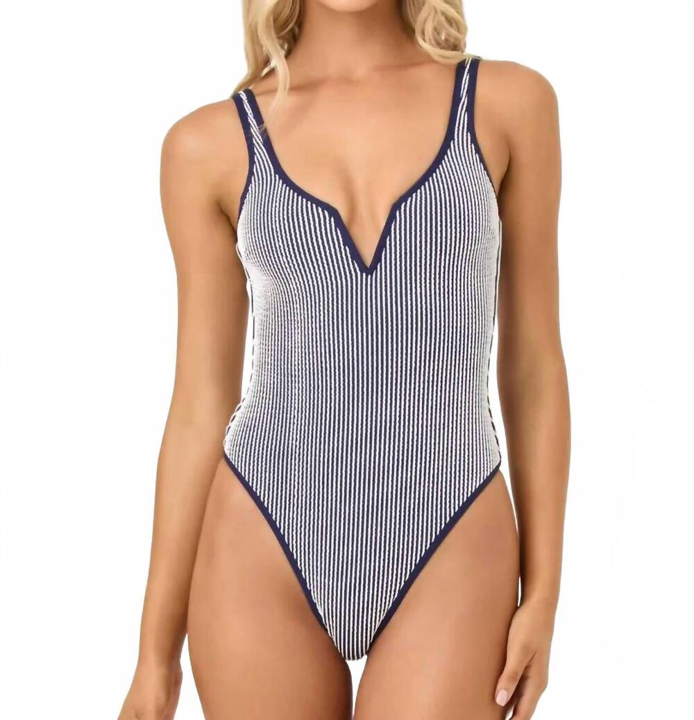 NEW L*SPACE coco one piece swimsuit in midnight blue